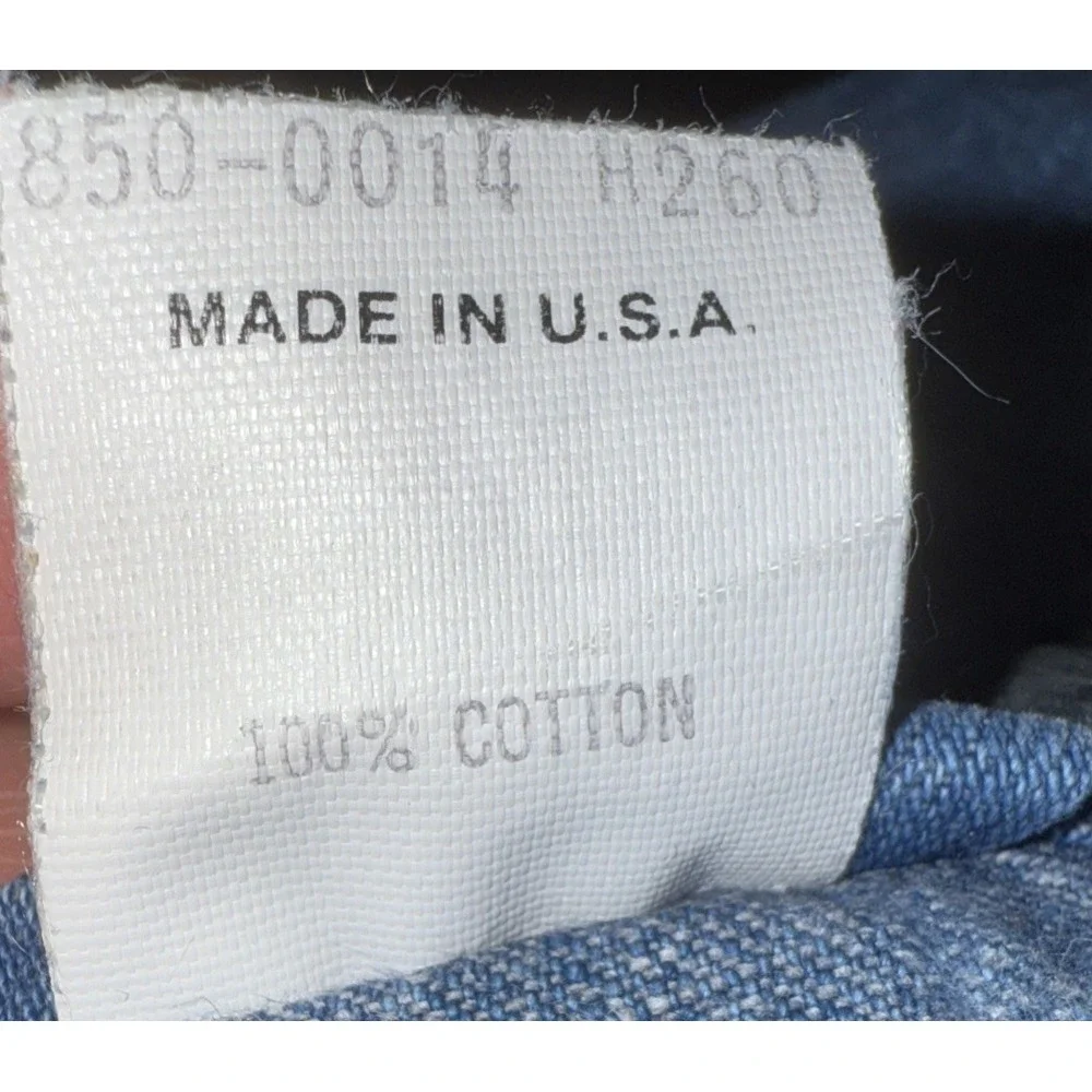 Vintage OshKosh Vestbak Denim Bib Overalls United‎ Garment Workers USA Made 6M